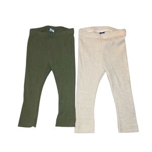 2 Piece Bundle Girls Toddler Old Navy Assorted Leggings Size 18-24 Months